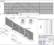 Ворота откатные Profi / Bastion
